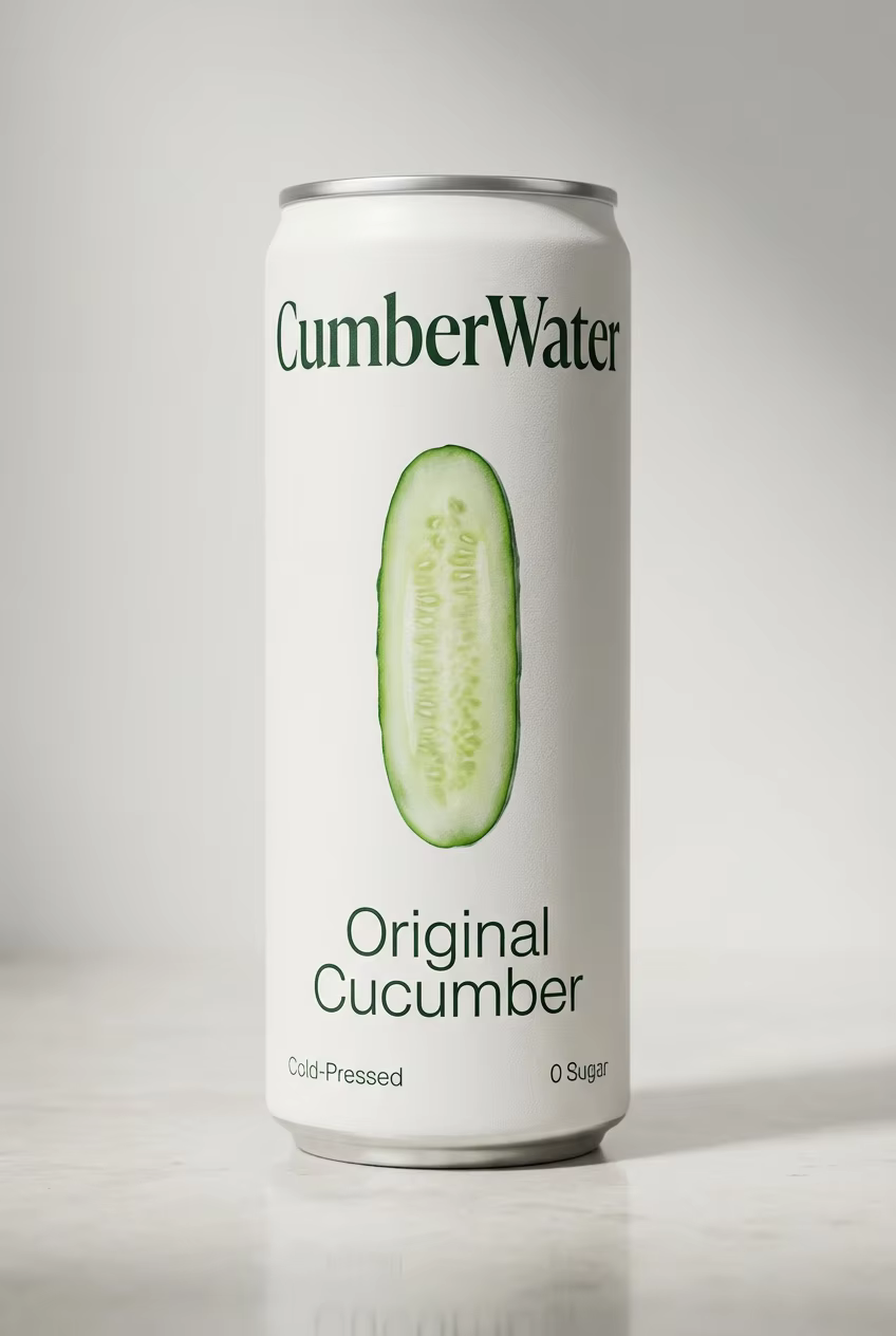 CumberWater Original Cucumber Cold-Pressed Can